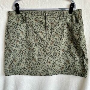 Eddie Bauer Thyme Floral Horizon‎ Utility Hiking Skort Size 18 Plus